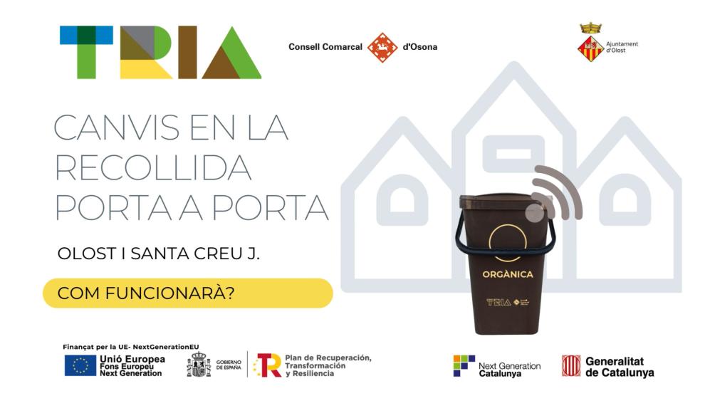 Vídeo informatiu dels canvis en la recollida Porta a Porta a Olost i a Santa Creu de Jutglar